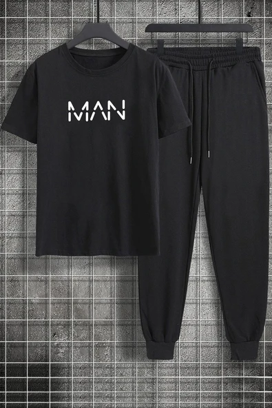 Unisex MAN Baskılı 2'li Eşofman Takımı