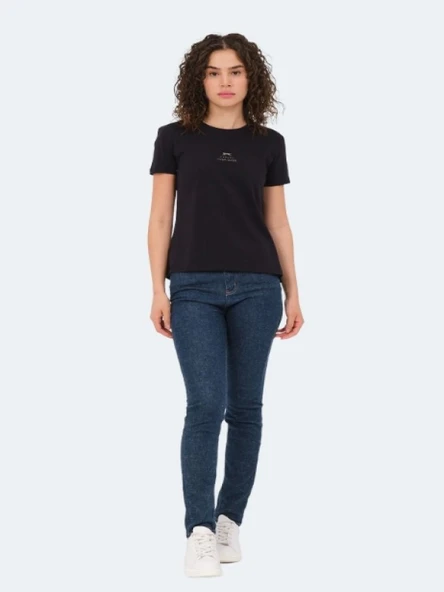 Slazenger Viraj Kadın Slim Fit Kısa Kol T-shirt - Resim 4