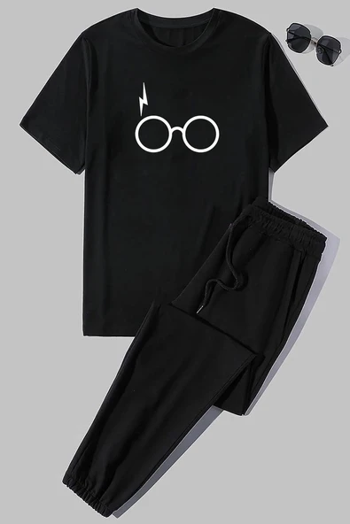 Unisex Potter Baskılı 2'li Eşofman Takımı