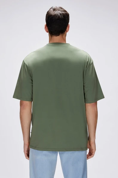 Bad Bear Damon Yeşil Erkek Oversize Tişört - 5