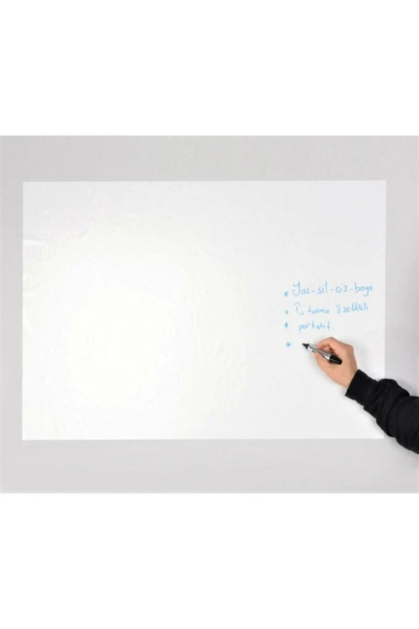 Panda Statik Kağıt Tahta Beyaz Sade 5'li 50 x 70 cm - 6