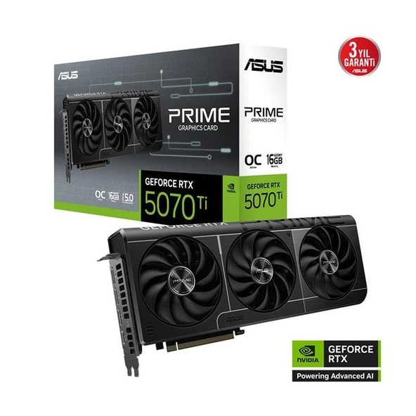 ASUS 16GB PRIME RTX5070TI-O16G GDDR7 256bit HDMI DP PCIe 5.0