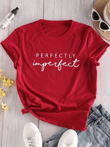 Pamuklu Perfectly Baskılı Oversize T-shirt
