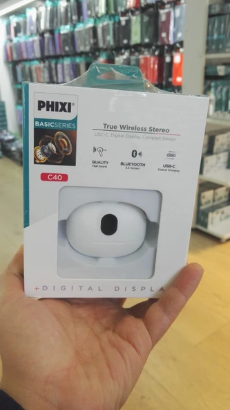 Phixi Basic C40 ENC Bluetooth Kulaklık - Güçlü Bas, Berrak Ses ve Yüksek Ses Kalitesi- Bluetooth 5.3 - 5
