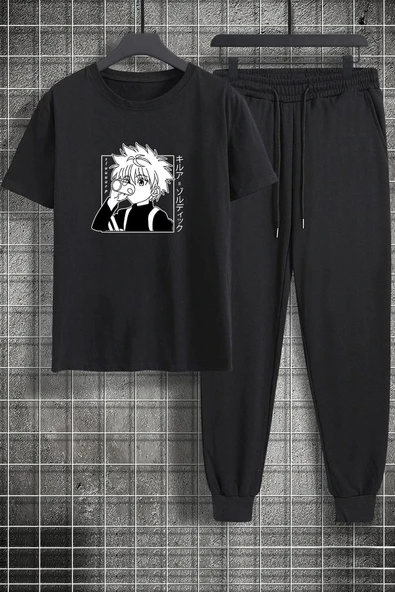 Unisex Killua Zoldyck Baskılı 2'li Eşofman Takımı