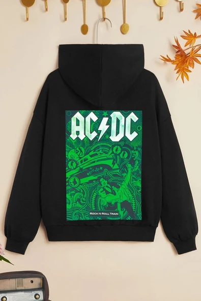 Çocuk Acdc Baskılı Sweatshirt