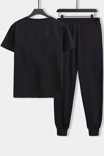 Unisex Ateş Avatar Baskılı 2'li Eşofman Takımı - 2