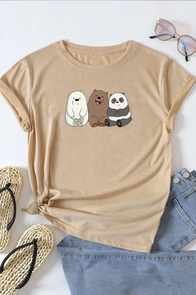 Unisex Kafadar Ayılar Tasarım Tshirt - 9