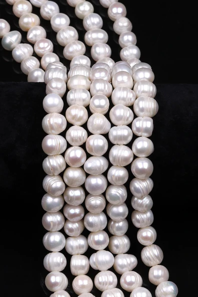 İnci Doğal Taş Dizi 8 x 9 mm Şekilsiz Kesim ürün görseli