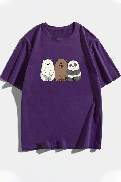 Unisex Kafadar Ayılar Tasarım Tshirt - 3