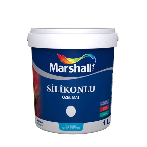 Marshall Silikonlu Özel Mat Cesur Toprak 0,75lt (1 Kg)