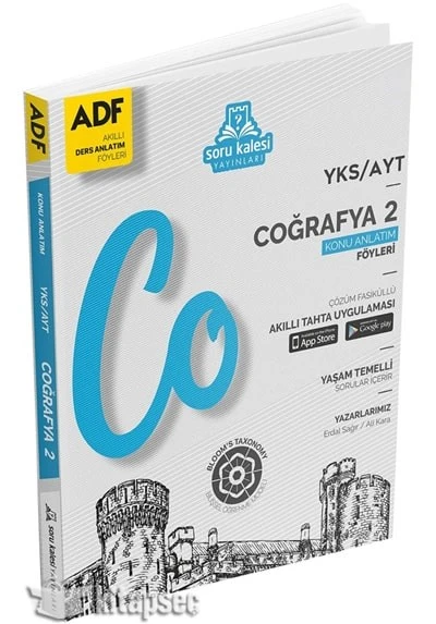 AYT Coğrafya 2 Çek Kopart Akıllı Konu Anlatım Föyü ADF Soru Kalesi Yayınları