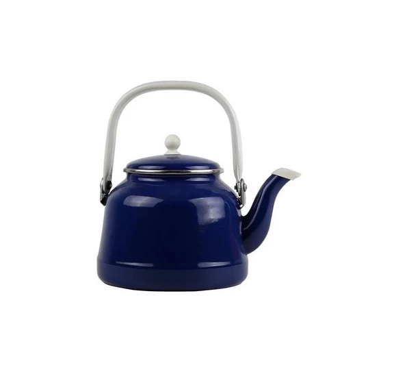 Alev Vintage Emaye Demlik Kettle 2,5Lt Lacivert 1218 - 2
