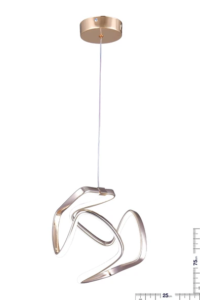 CLOVER TEKLİ GOLD AVİZE - Resim 2