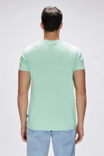 Bad Bear Bain Su Yeşil Erkek Baskılı Tişört - Resim 5