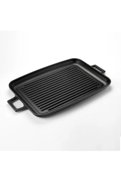 Lava Metal Kulplu 31x42 cm Döküm Grill Fırın Tepsisi - 2