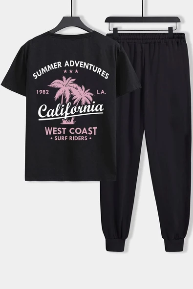 Unisex California Baskılı 2'li Eşofman Takımı