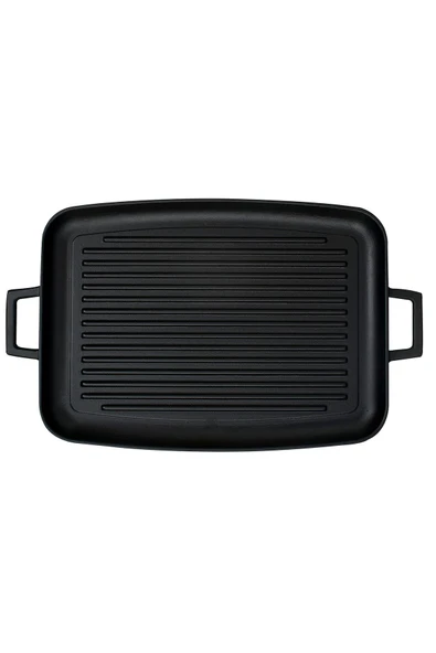 Lava Metal Kulplu 31x42 cm Döküm Grill Fırın Tepsisi - 3