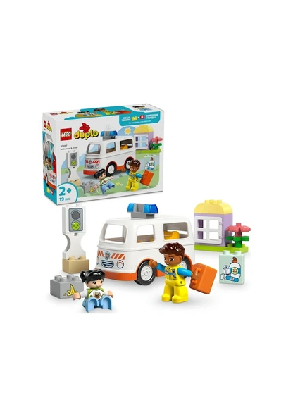Lego Duplo Ambulans ve Sürücü 10447 Lisanslı Ürün