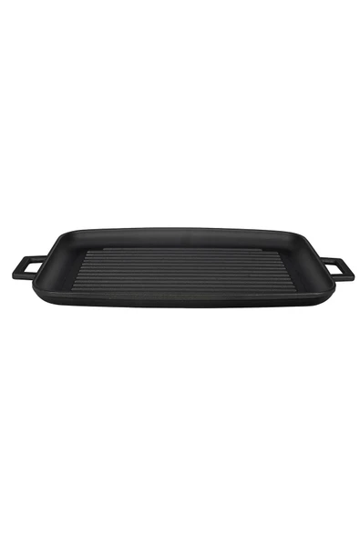 Lava Metal Kulplu 31x42 cm Döküm Grill Fırın Tepsisi