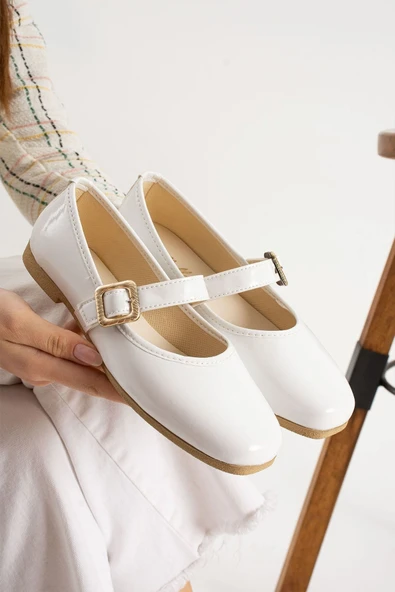 Albishoes Kadın Babet Rahat Hafif Ses Yapmaz Tokalı Anatomik Günlük Babet Ev Ofis Dış Mekan Ayakkabı