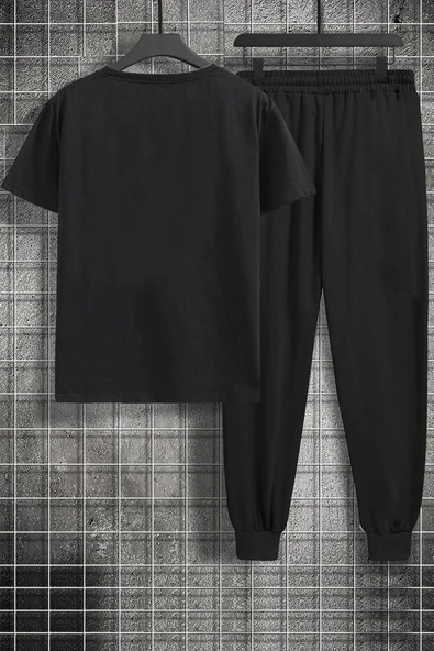 Unisex Just Baskılı 2'li Eşofman Takımı - 2