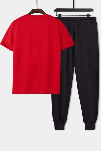 Unisex Just Baskılı 2'li Eşofman Takımı - 4