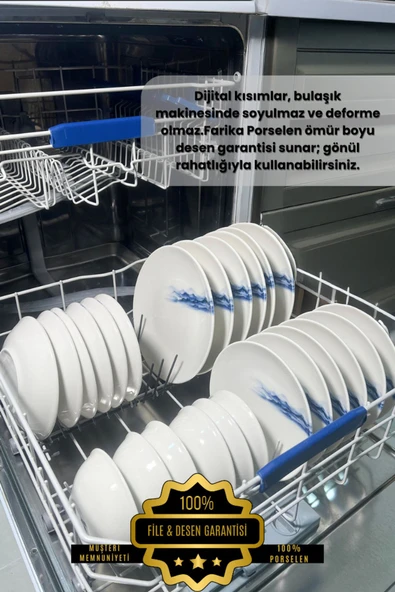 Farika Porselen Toros 24 Parça 6 Kişilik Porselen Yemek Takımı - 6