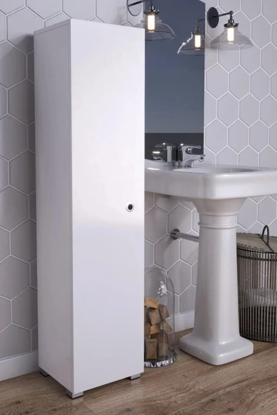 MDF Boy Banyo Dolabı Çok Amaçlı Dolap Kiler Dolabı - 3