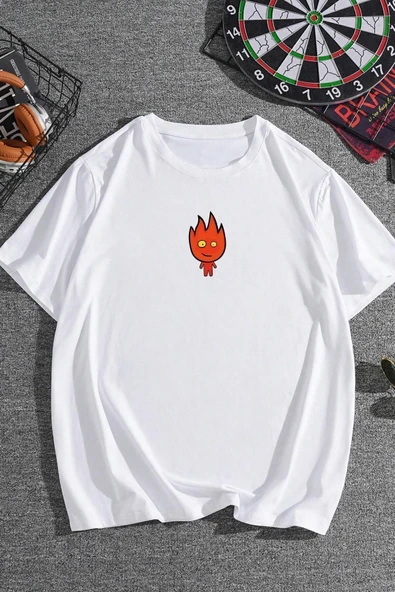Unisex Ateş Avatar Baskılı T-shirt