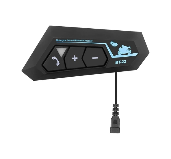 BT22 Motosiklet Bluetooth 5.0 Kablosuz İntercom Kask Kulaklık