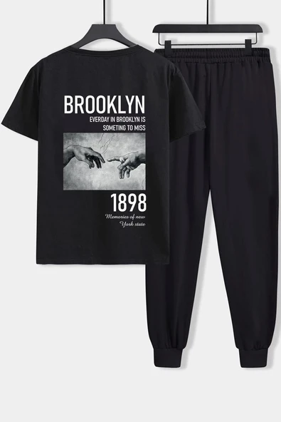 Unisex 1898 Brooklyn Baskılı 2'li Eşofman Takımı