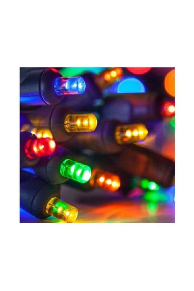 Rengarenk 5 Metre Fişli Led Rgb Lambaları Işık Butonlu 8 Farklı Animasyonlu - 2