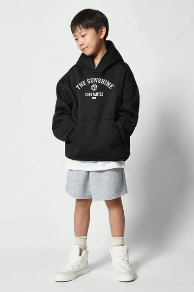 The Sunshine Baskılı Erkek - Kız Çocuk Rahat Kalıp Sweatshirt - Resim 7