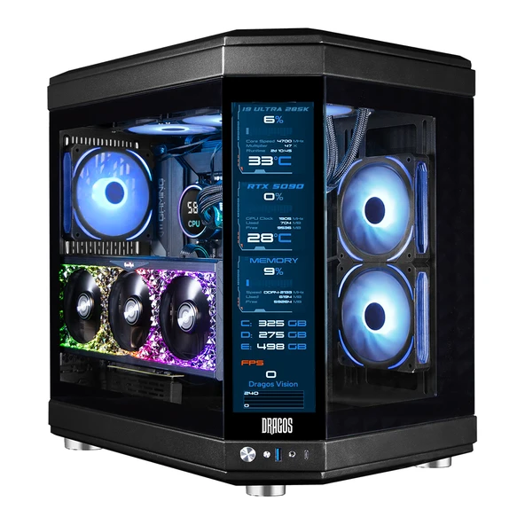 Dragos Evo-2 Ryzen 7 7700 32GB DDR5 Ram 1TB NVMe 8GB RTX4060 Oyun Hazır Sistem
