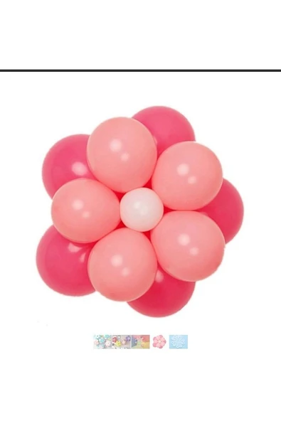 20'li Balon Çiçek Yapma Aparatı Parti ve Etkinlikler İçin Dekoratif Balon Çiçek Aparatı - 4