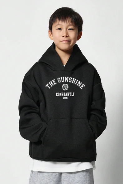 The Sunshine Baskılı Erkek - Kız Çocuk Rahat Kalıp Sweatshirt - Resim 6