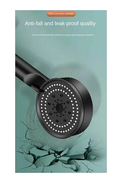 5 Fonksiyonlu Yüksek Basınçlı Ayarlanabilir Duş Başlığı - 3