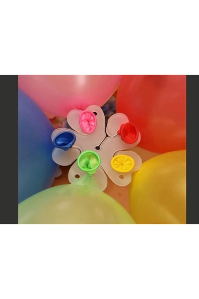 20'li Balon Çiçek Yapma Aparatı Parti ve Etkinlikler İçin Dekoratif Balon Çiçek Aparatı - 5