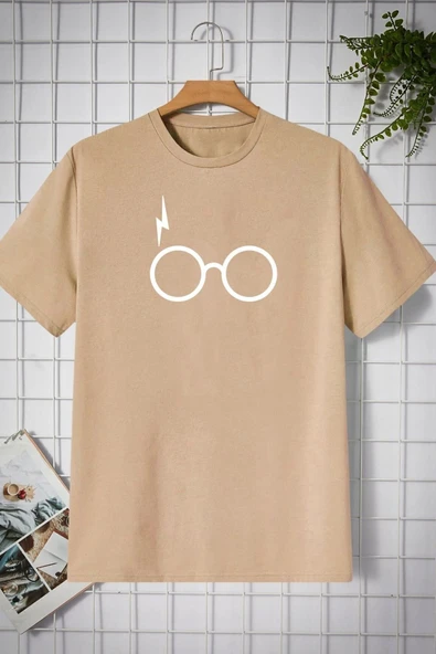Unisex Potter Baskılı T-shirt - Resim 3