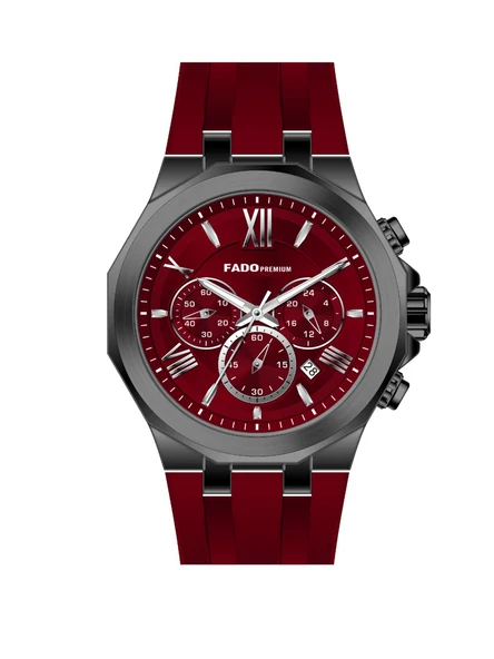 Fado & 00010   Erkek Kol Saati  Silikon Kordonlu ürün görseli 1