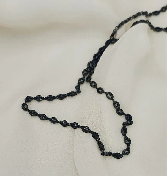 Çelik Siyah Zincir Kolye 316 L Paslanmaz Kolye Unisex Gerdanlık
