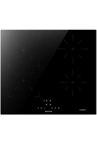 16-4tb Indüksiyon Siyah Ankastre Cam Ocak