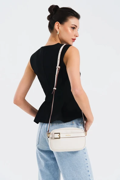 Nautica Kadın Postacı Çantası Ekru CN7102T - Resim 7