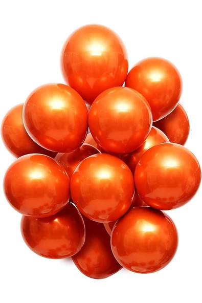 Gemar 15 Adet Balon Metalik Turuncu Renk - 2