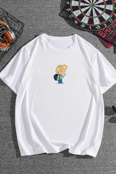 Unisex Cedric Üzümlü Kekim Baskılı T-shirt
