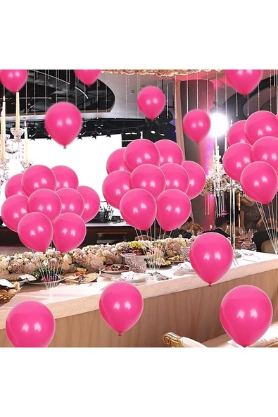 Gemar 15 Adet Balon Metalik Pembe Renk - 3