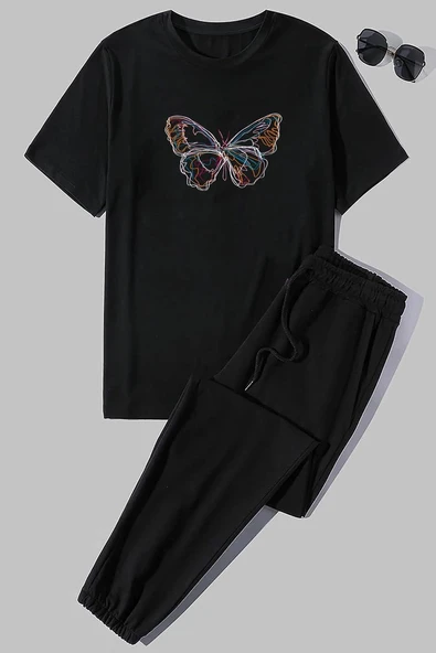 Unisex Butterfly 2'li Eşofman Takımı - 9