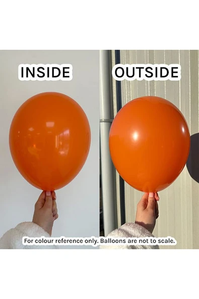 Gemar 15 Adet Balon Metalik Turuncu Renk - 3