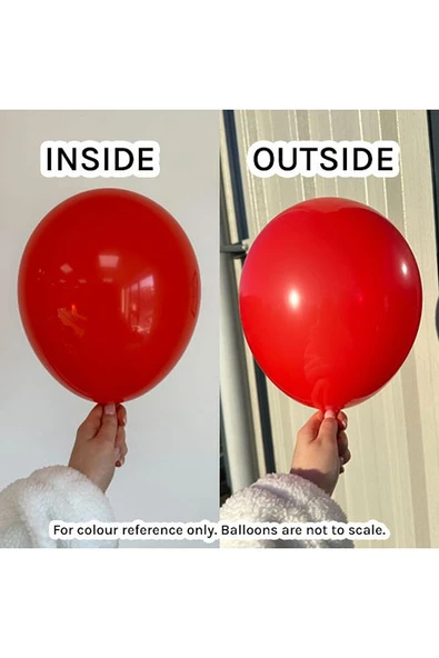 Gemar 15 Adet Balon Metalik Kırmızı Renk - 3